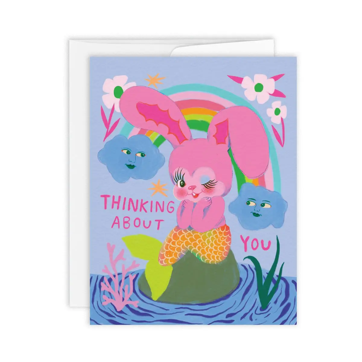 Bunny Mermaid Card