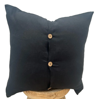 Linen Black Cushion Cover