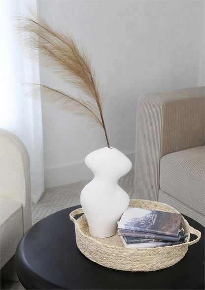 Wavy White Vase