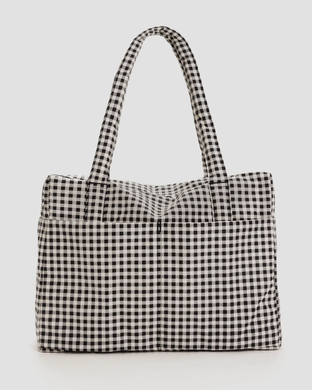 Cloud Carry-on Black & White Gingham