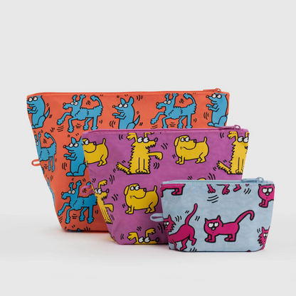 Go Pouch Set Keith Haring Pets