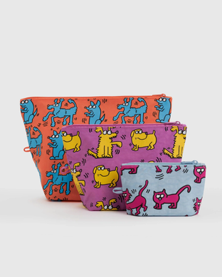 Go Pouch Set Keith Haring Pets
