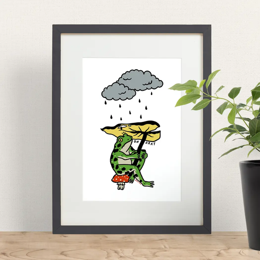 Leaf Umbrella Print