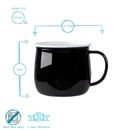 Argon Black Enamel Belly Mug