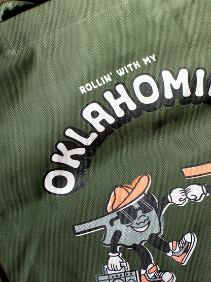 Oklahomies Tote Bag Army Green