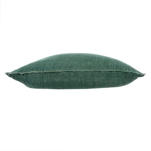 Lina Linen Pillow 24" Celeste Green