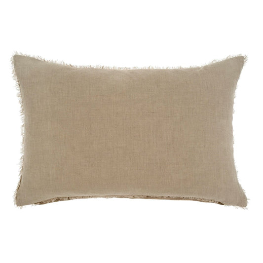 Lina Linen Lumbar Pillow Driftwood