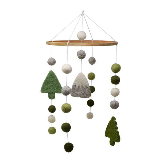 Felted Wool Forest Mobile