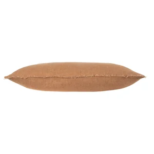 Lina Linen Long Pillow Terracotta