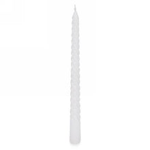 Twisted White Tapers Set of 4