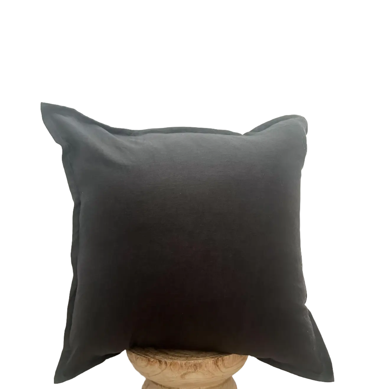 Euro Linen Cushion Cover Dark Charcoal