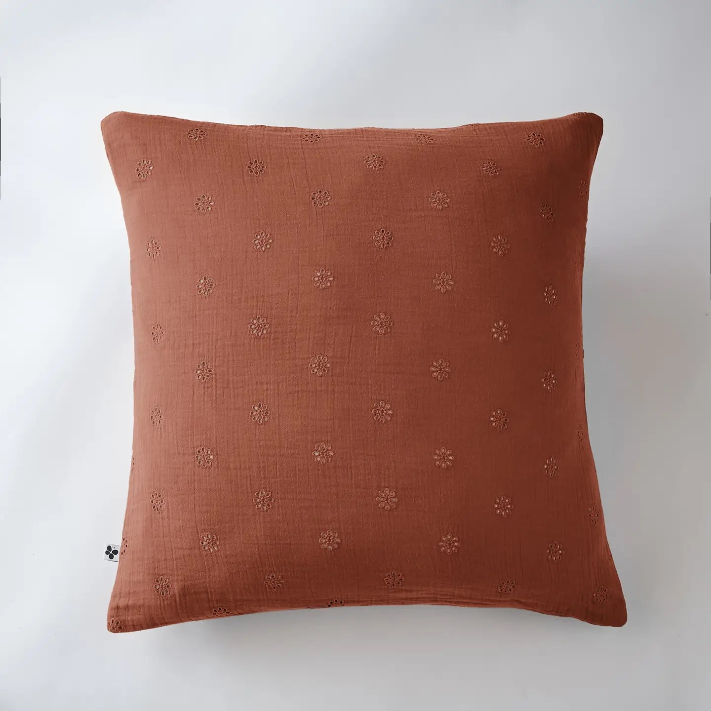 Gaïa Boho Terracotta Cotton Gauze Cushion Cover