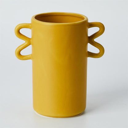 Cylinder Mustard Vase with Loops