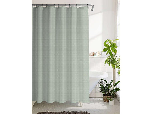 Sage Waffle Shower Curtain