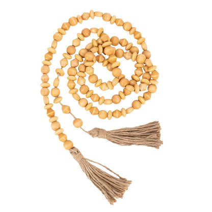 Wood Bead Garland Natural