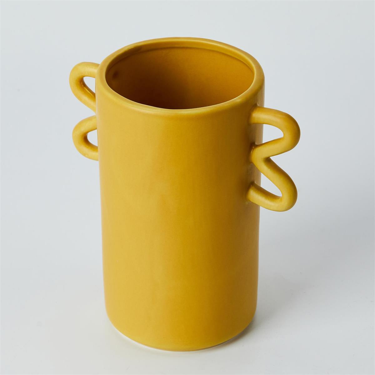 Cylinder Mustard Vase with Loops