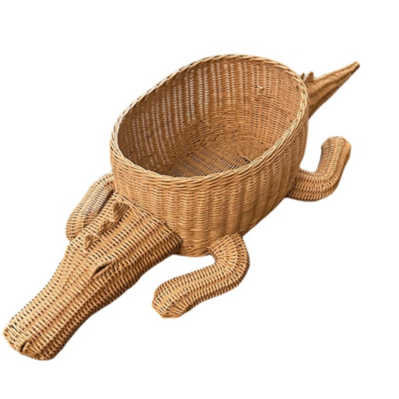 Crocodile Rattan Basket