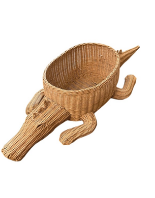 Crocodile Rattan Basket