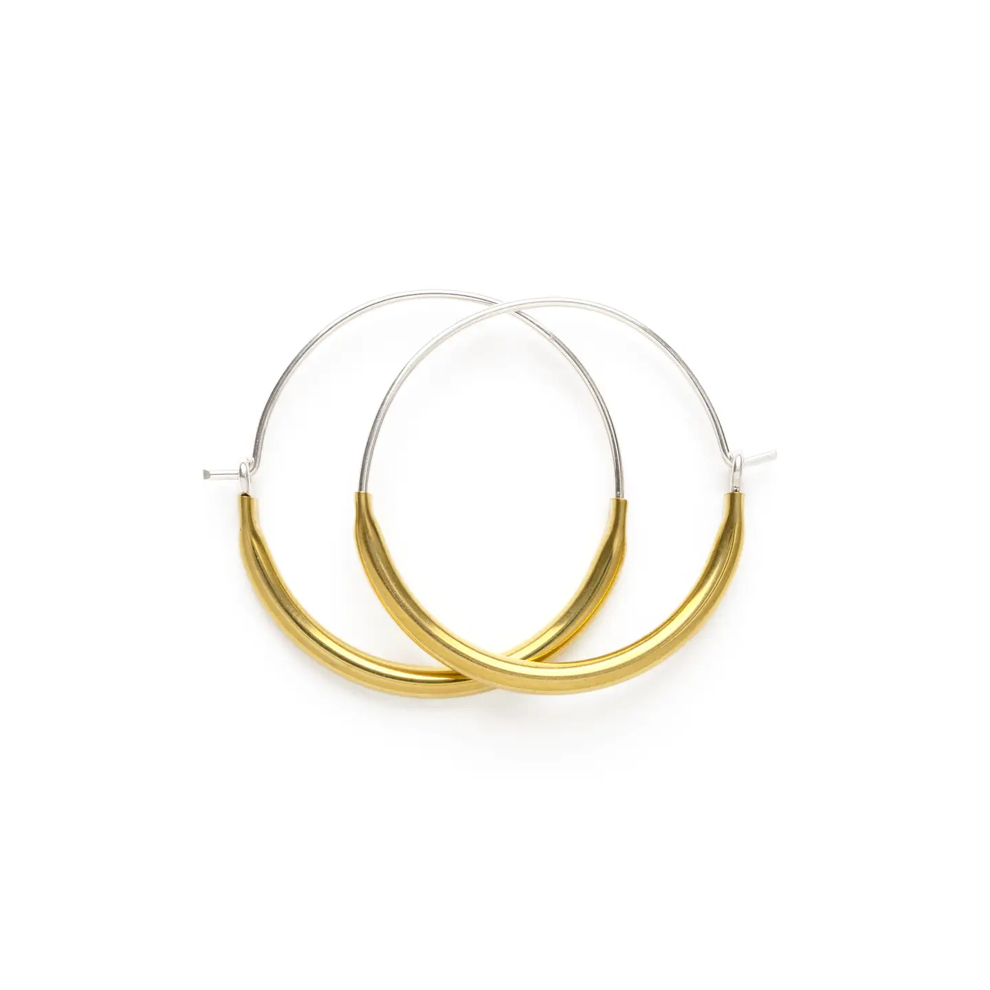 Tube Hoops Brass Small