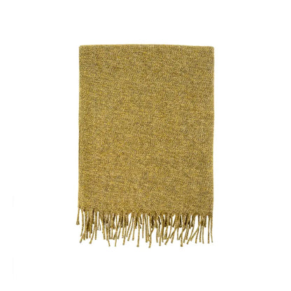 Adair Wool Blend Throw - Olive