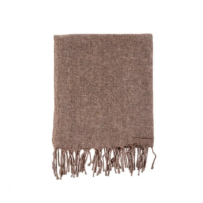 Adair Wool Blend Throw - Rose/Grey