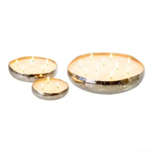 Amber Spruce Large Multi Flame Candle - Silver - PABOOM