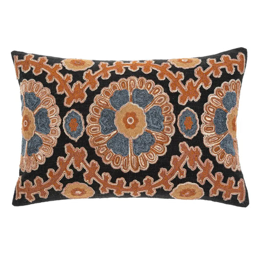 Azul Suzani Pillow 16x24” - PABOOM