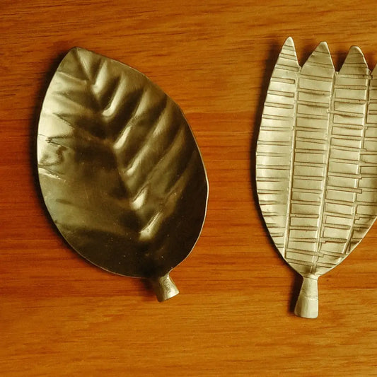 Calathea Leaf Brass Trinket Dish - PABOOM
