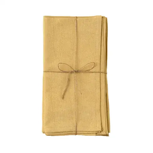 Calla Cotton Napkins Set - Straw