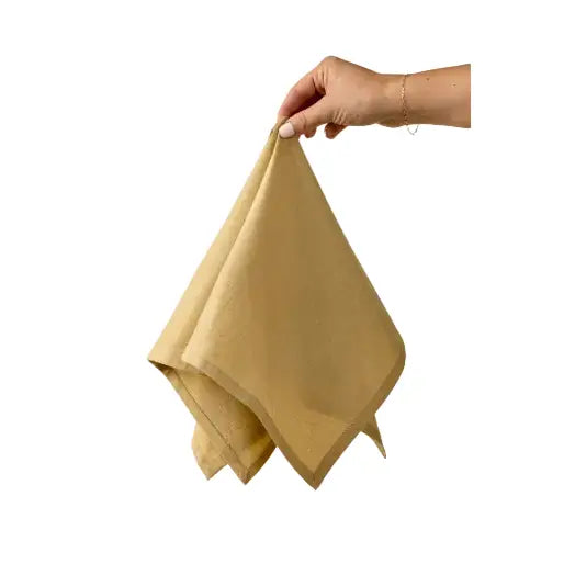 Calla Cotton Napkins Set - Truffle