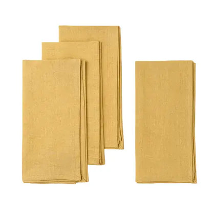 Calla Cotton Napkins Set - Truffle
