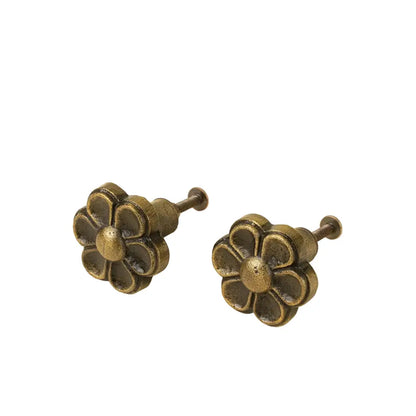 Daisy Iron Knobs Set - Matte Black
