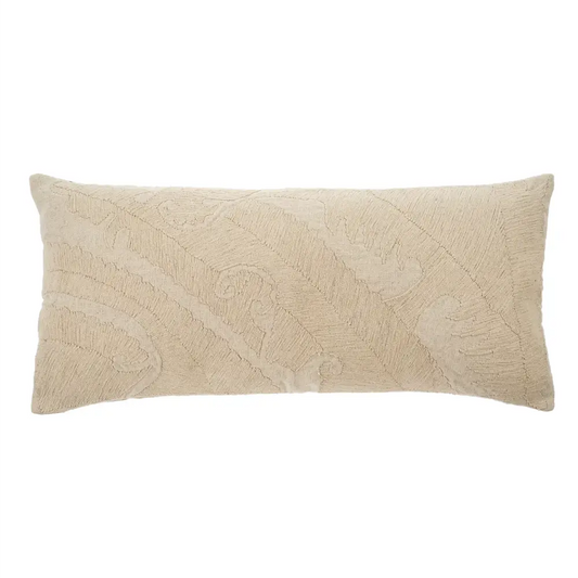 Elodie Embroidered Pillow 14x31in. - PABOOM