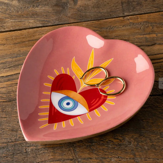 Evil Eye Trinket Dish Pink - PABOOM