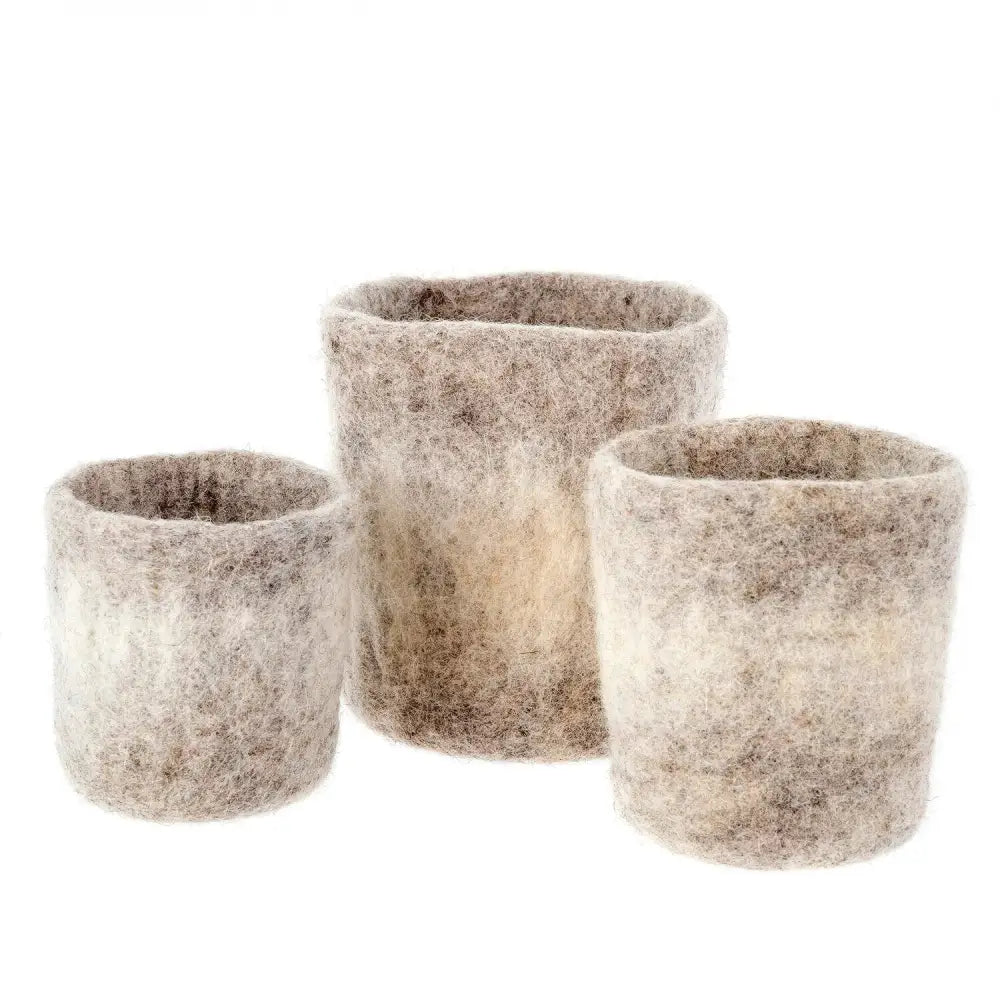 Felt Ombré Pot - Pink / Medium