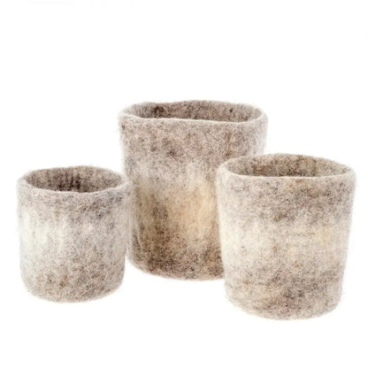 Felt Ombré Pot - Pink / Large