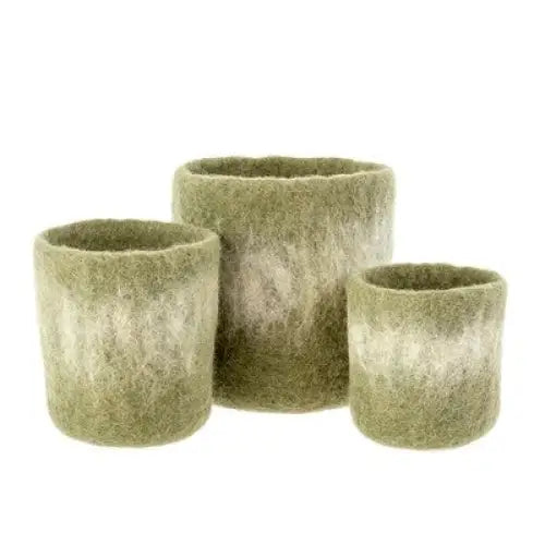 Felt Ombré Pot - Pink / Medium