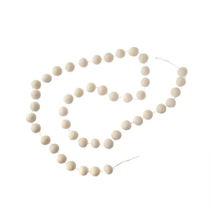 Felt Pom Pom Garland White - PABOOM