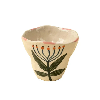 Flora Pottery Cup - Lotus