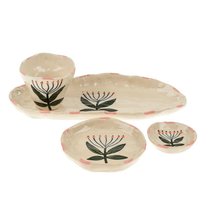 Flora Pottery Cup - Poppy