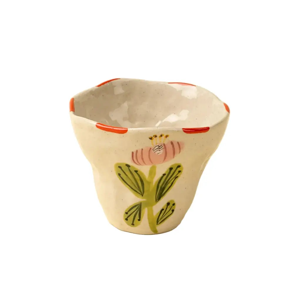 Flora Pottery Cup - Poppy