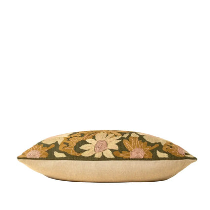 Indaba - Flower Grove Embroidered Pillow 16x24’’