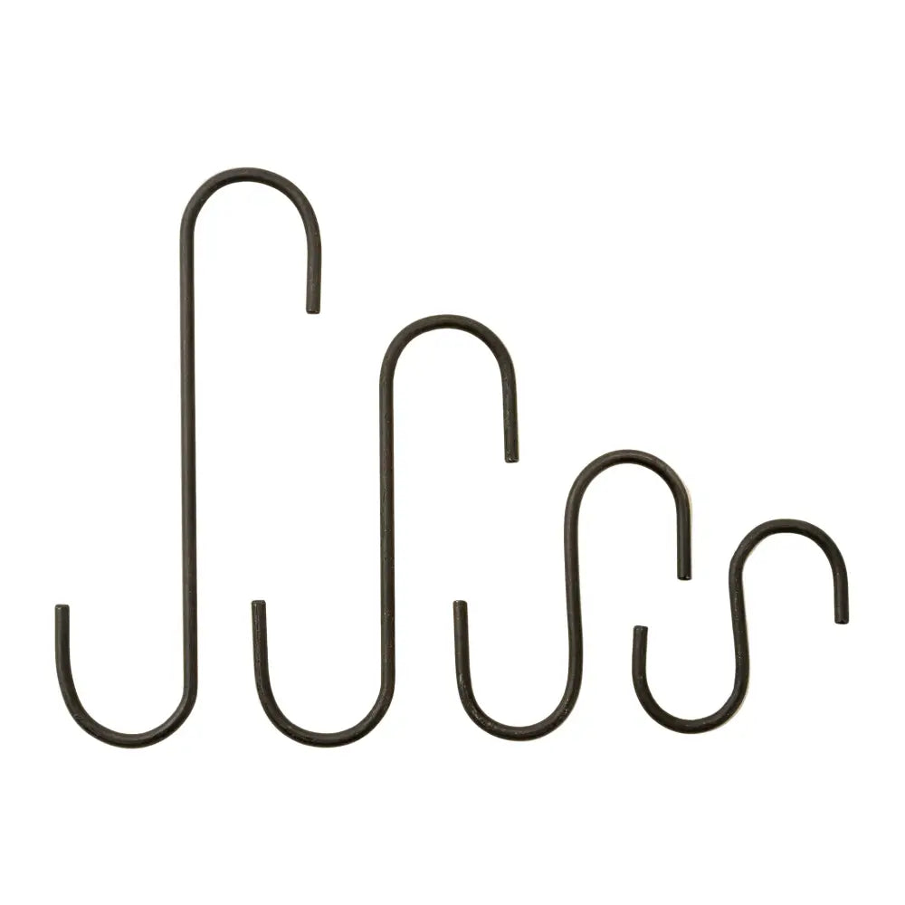 Indaba - Forged Iron S-Hooks S/4 Black