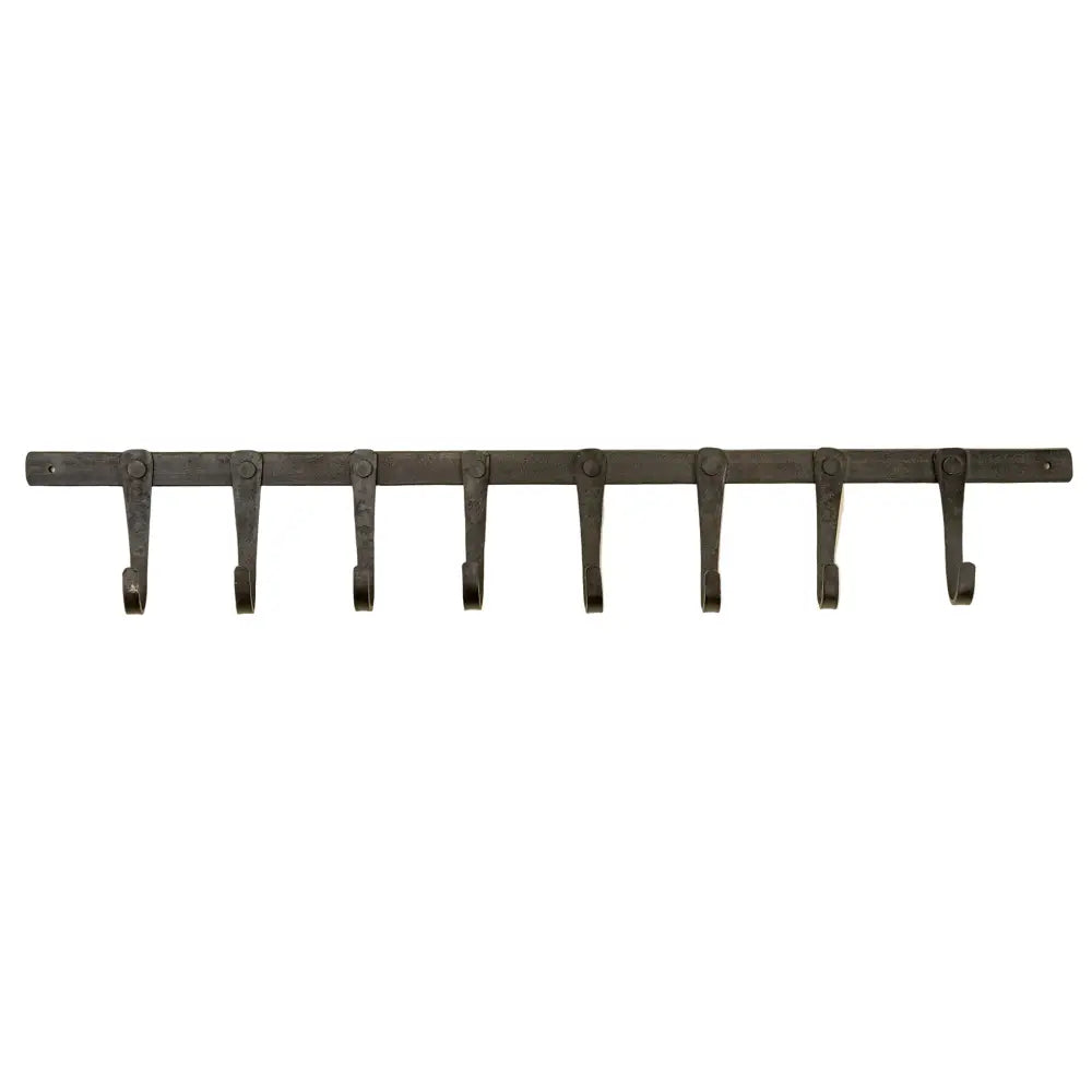 Forged Iron Wall Hook - 8 Hooks
