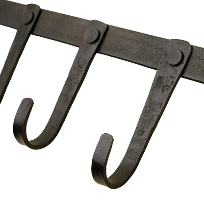 Forged Iron Wall Hook - 6 Hooks