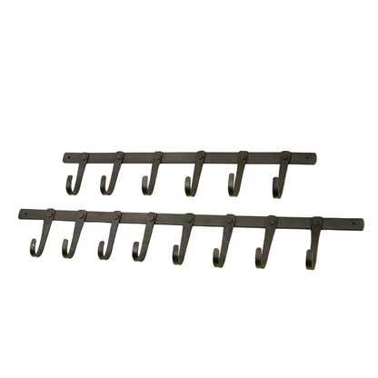 Forged Iron Wall Hook - 8 Hooks