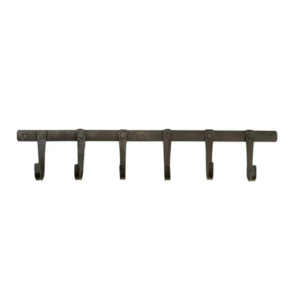 Forged Iron Wall Hook - 6 Hooks