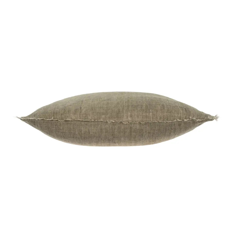 Frayed Edge Pillow Oatmeal - PABOOM