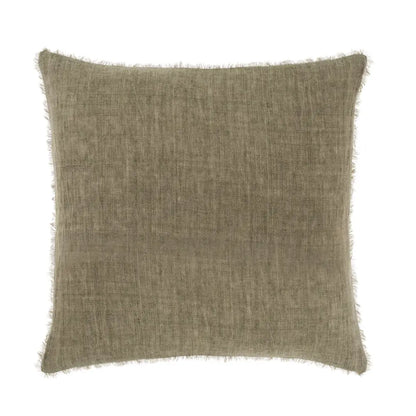Frayed Edge Pillow Oatmeal - PABOOM