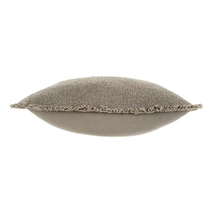 Fringed Boucle Pillow - Terracotta